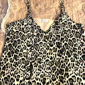 Cheetah design fancy tank top
